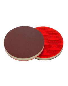 5" Disc 1/2" Thick, Premium Red A/O Foam Abrasives 
